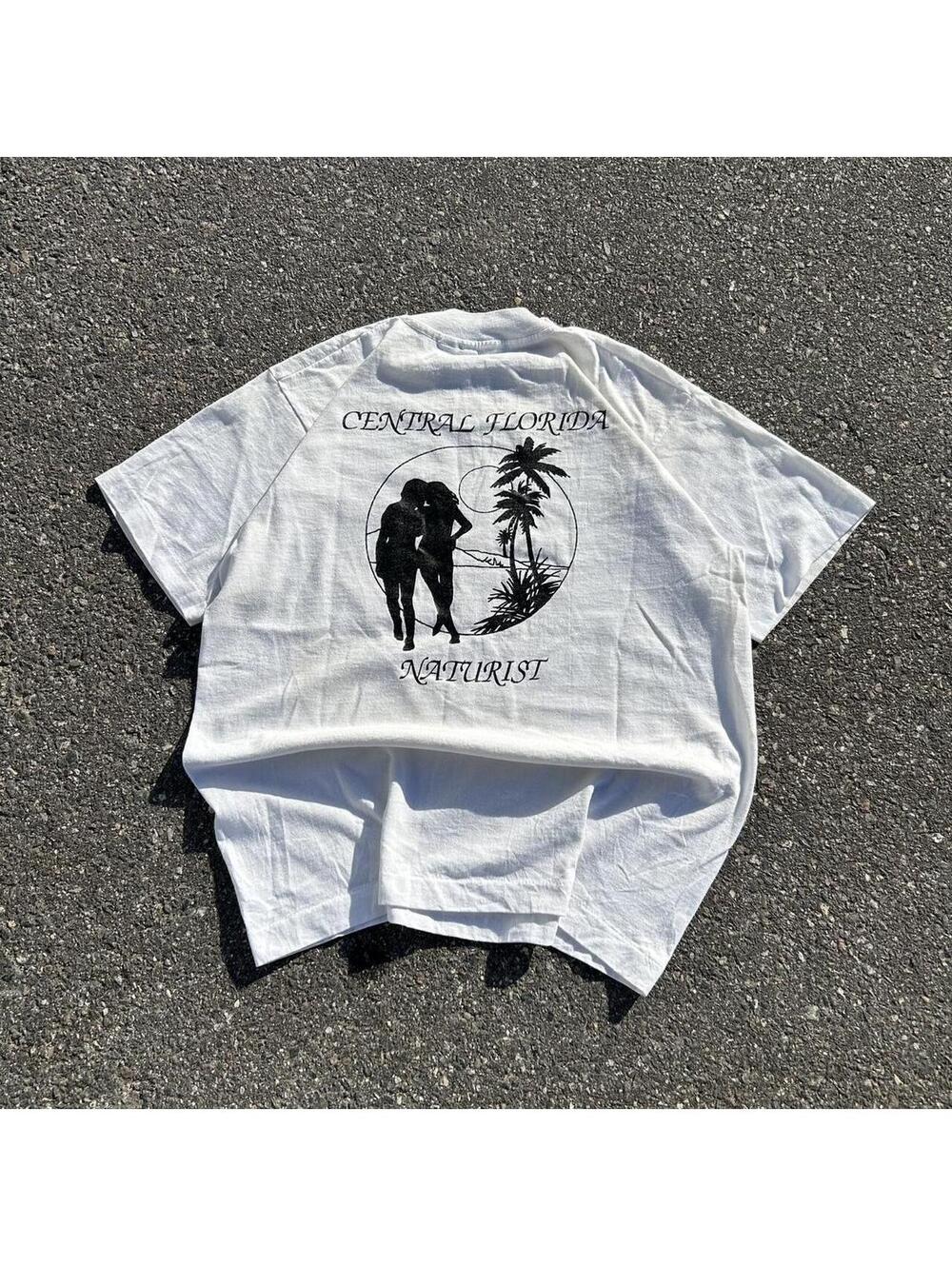 Florida Natureist white cotton tee